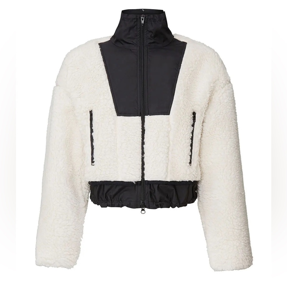 3.1 Phillip Lim Cropped Sherpa Bomber Jacket Size XS - Picture 3 of 10